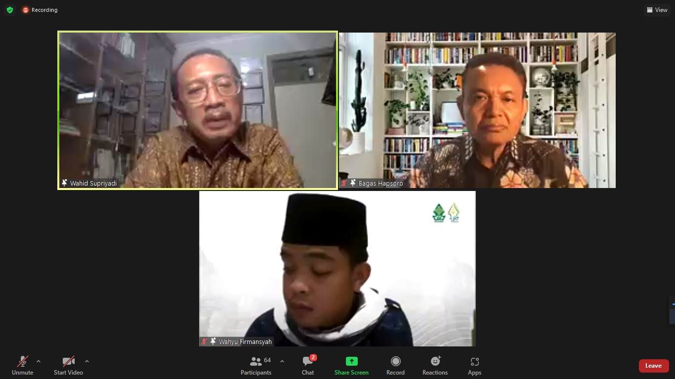 Tangkapan layar saat acara DEMA UIN Walisongo mengenai konfil Rusia dan Ukraina