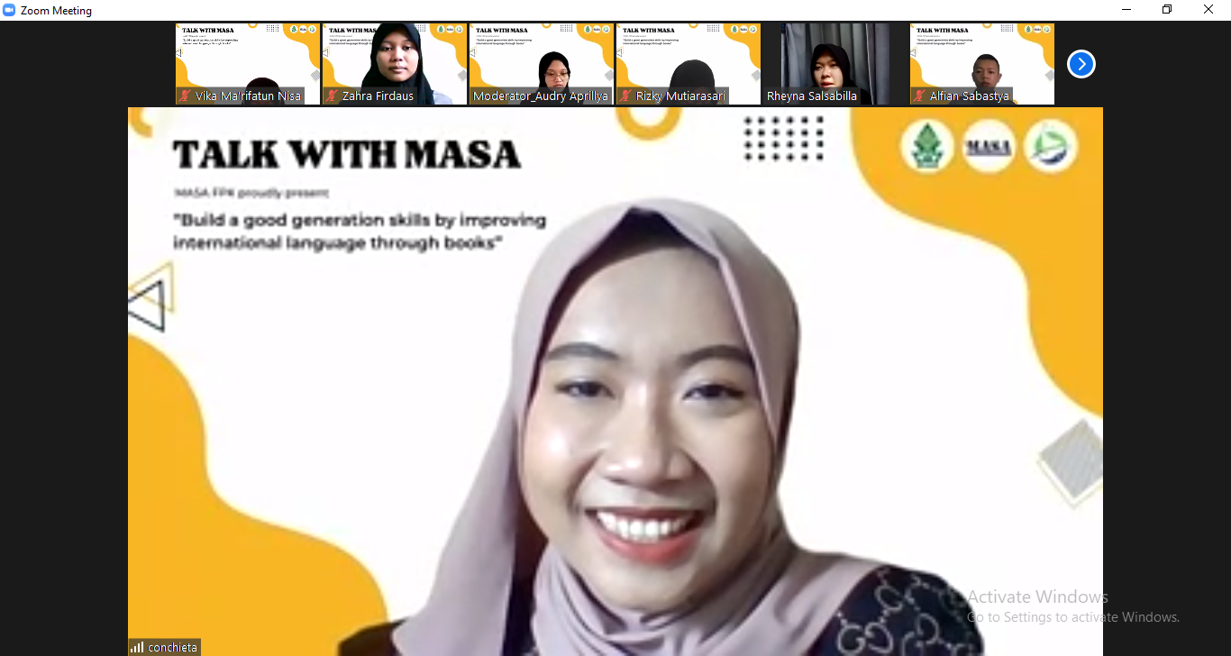 Conchieta Masda A. dalam Talk With MASA, Minggu, (24/04/2022). (Dok. Istimewa)