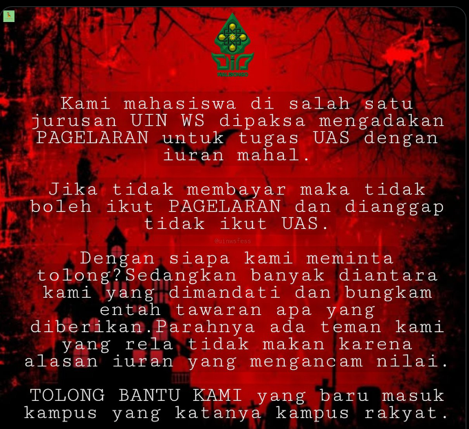 UAS Pengganti Pagelaran, UIN Walisongo