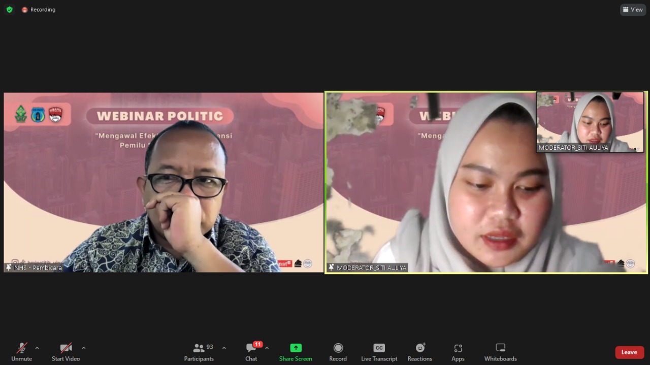 Nur Hidayat, HMJ Ilmu Politik UIN Walisongo
