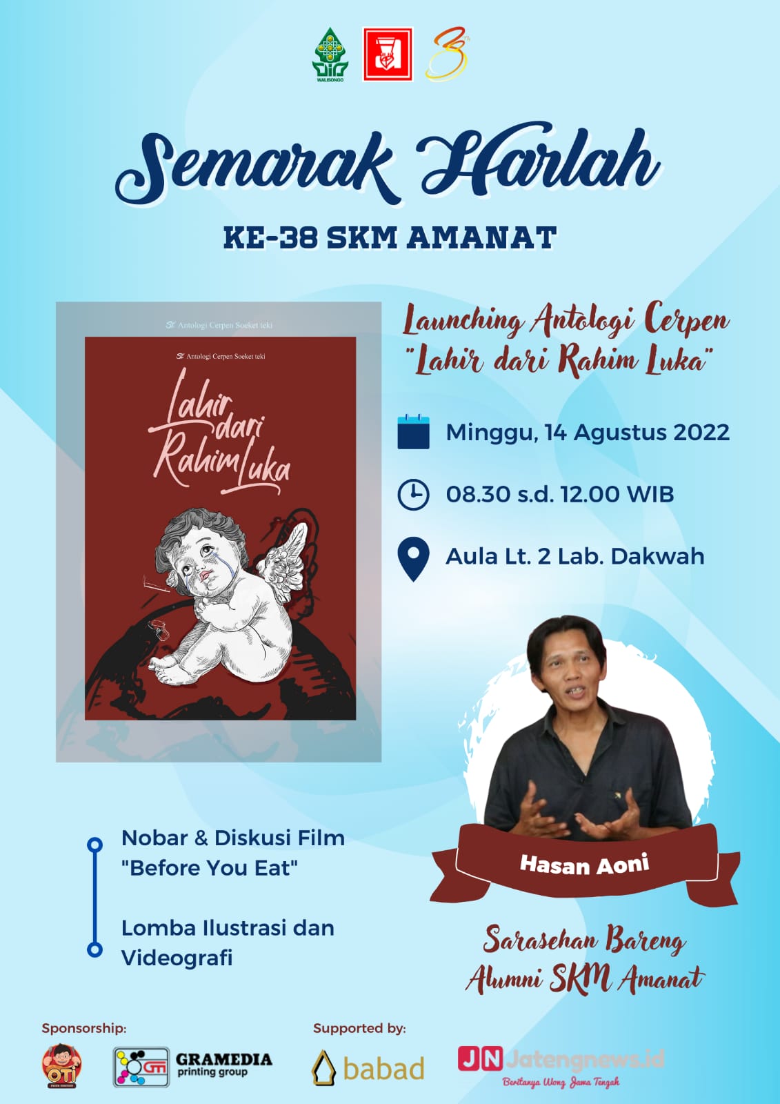 SKM Amanat, luncurkan antologi cerpen, uin walisongo