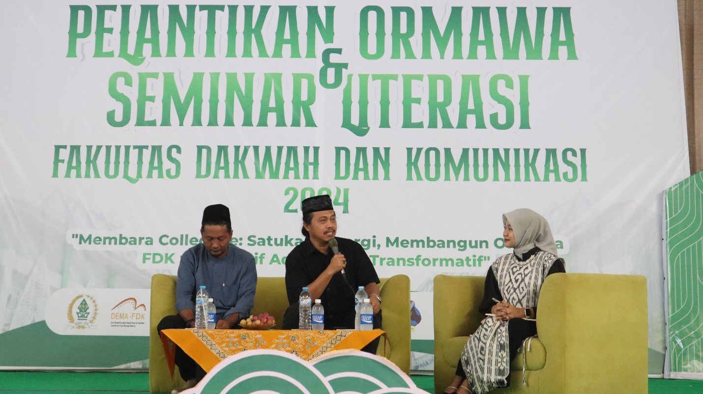 Sastrawan Indonesia, Candra Malik, DEMA FDK UIN Walisongo, Seminar Literasi, UIN Walisongo