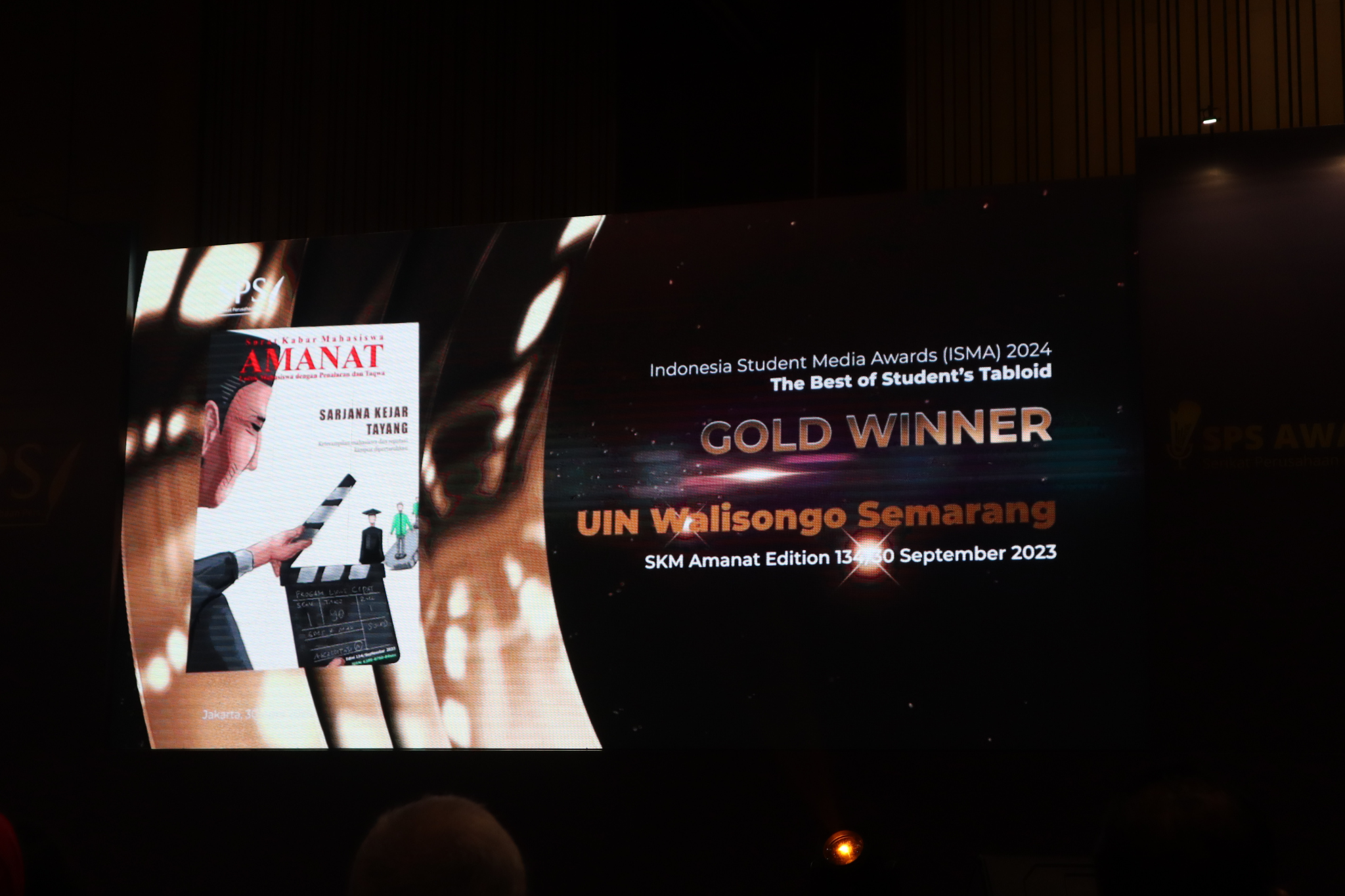 SKM Amanat, ISMA 2024, Gold Winner ISMA 2024, Tabloid mahasiswa terbaik, SPS Awards 2024, UIN Walisongo