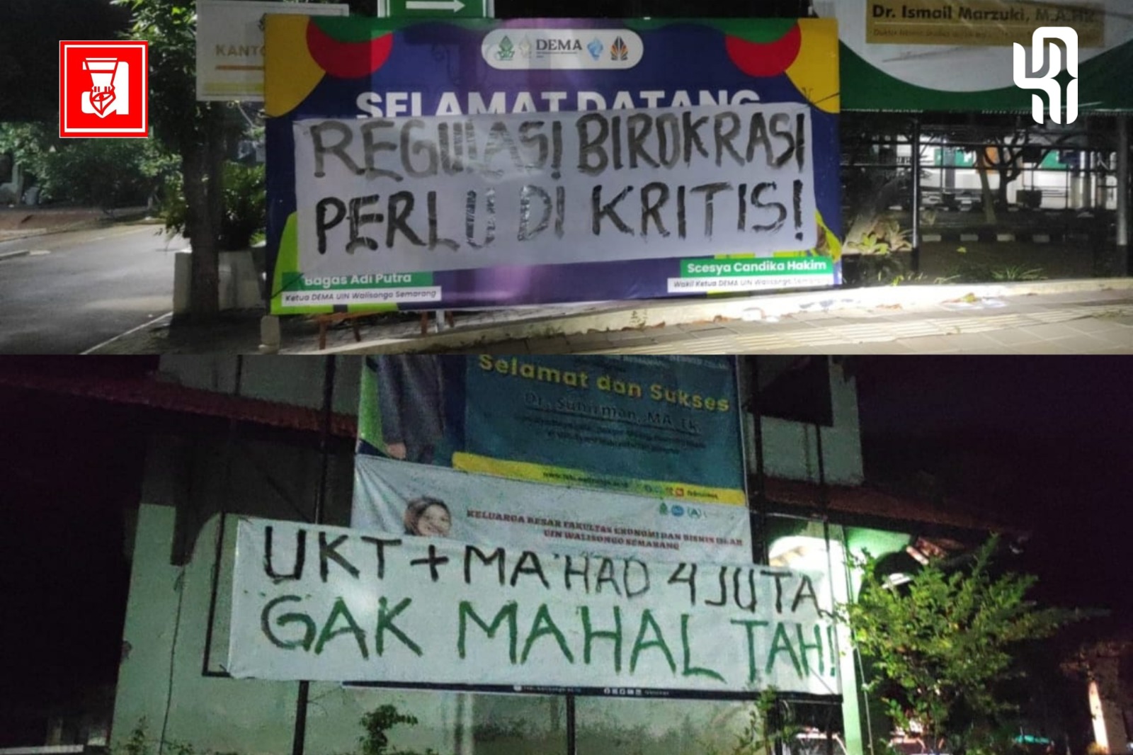 Spanduk Kritik, Spanduk Kritik UIN Walisongo,  PBAK 2024, PBAK UIN Walisongo, UIN Walisongo 