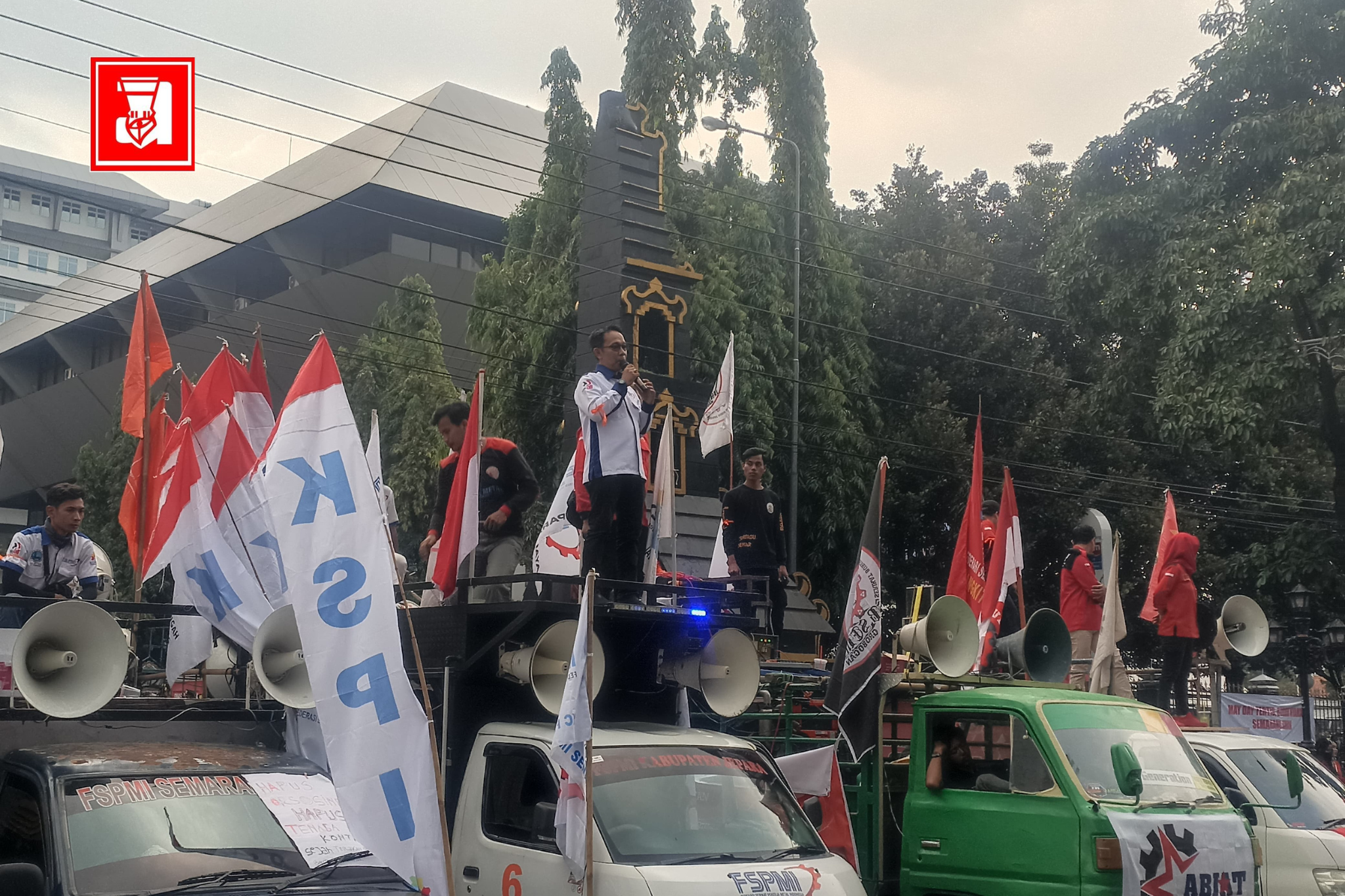 may day, aksi may day, may day semarang, demo buruh semarang, demo buruh