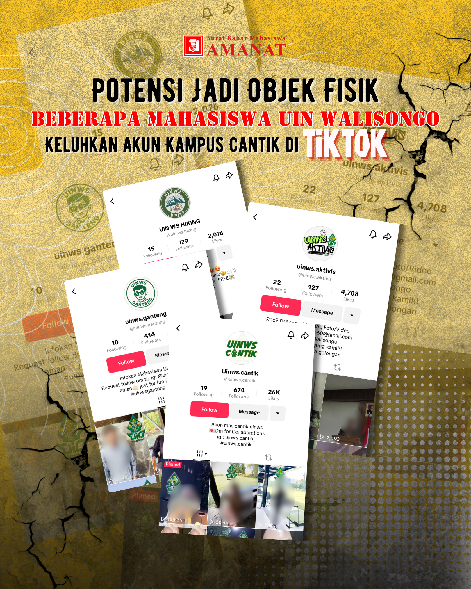 UIN Walisongo, Akun Kampus Cantik, Pergeseran Makna Mahasiswa, Akun Anonim, Mahasiswa UIN Walisongo
